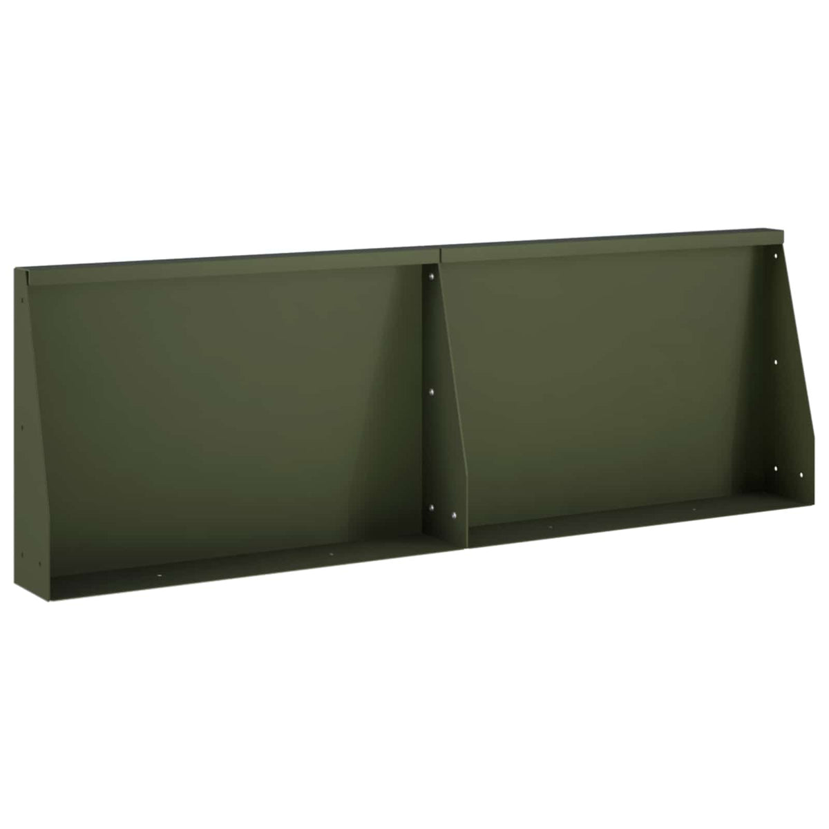 Retaining Wall 2 pcs 60 x 12 x 50 cm Steel Olive Green