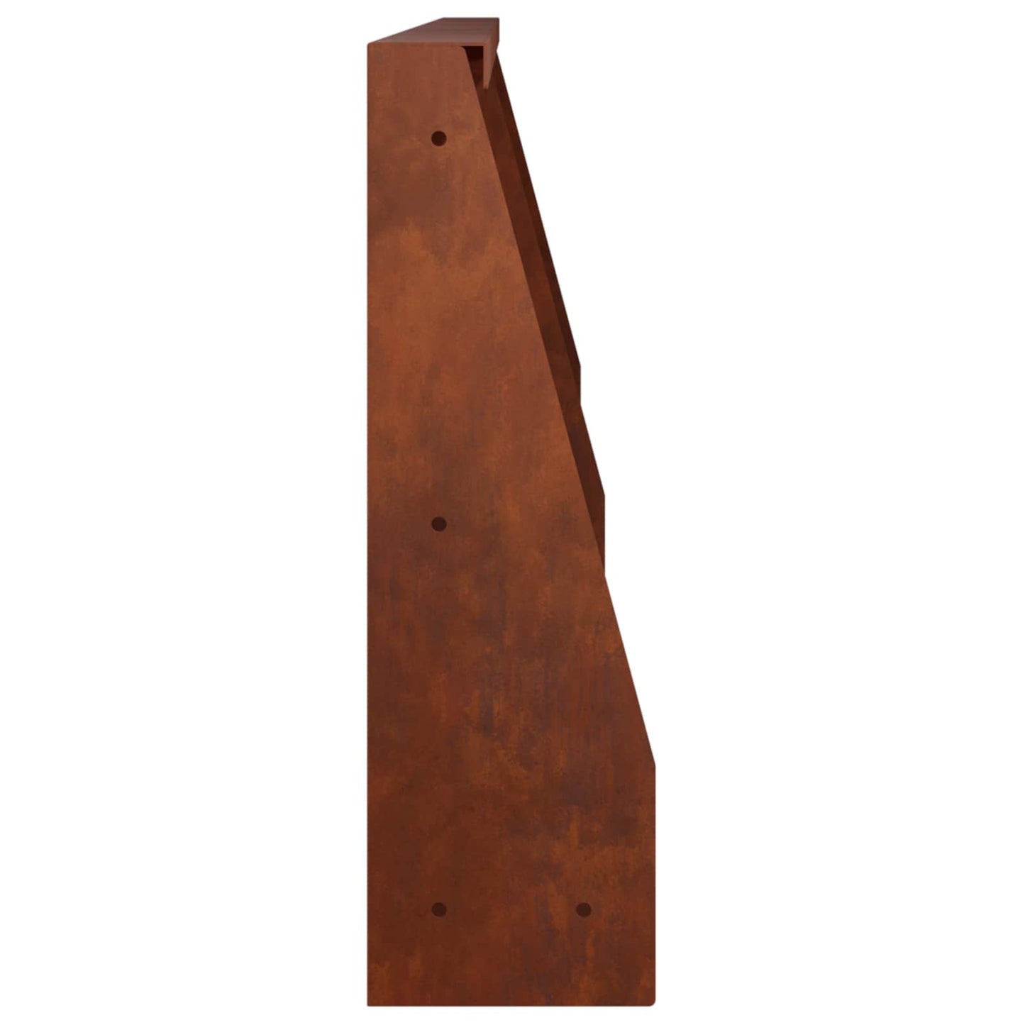 Retaining Wall 2 pcs 60 x 12 x 50 cm Weathering Steel Rusty