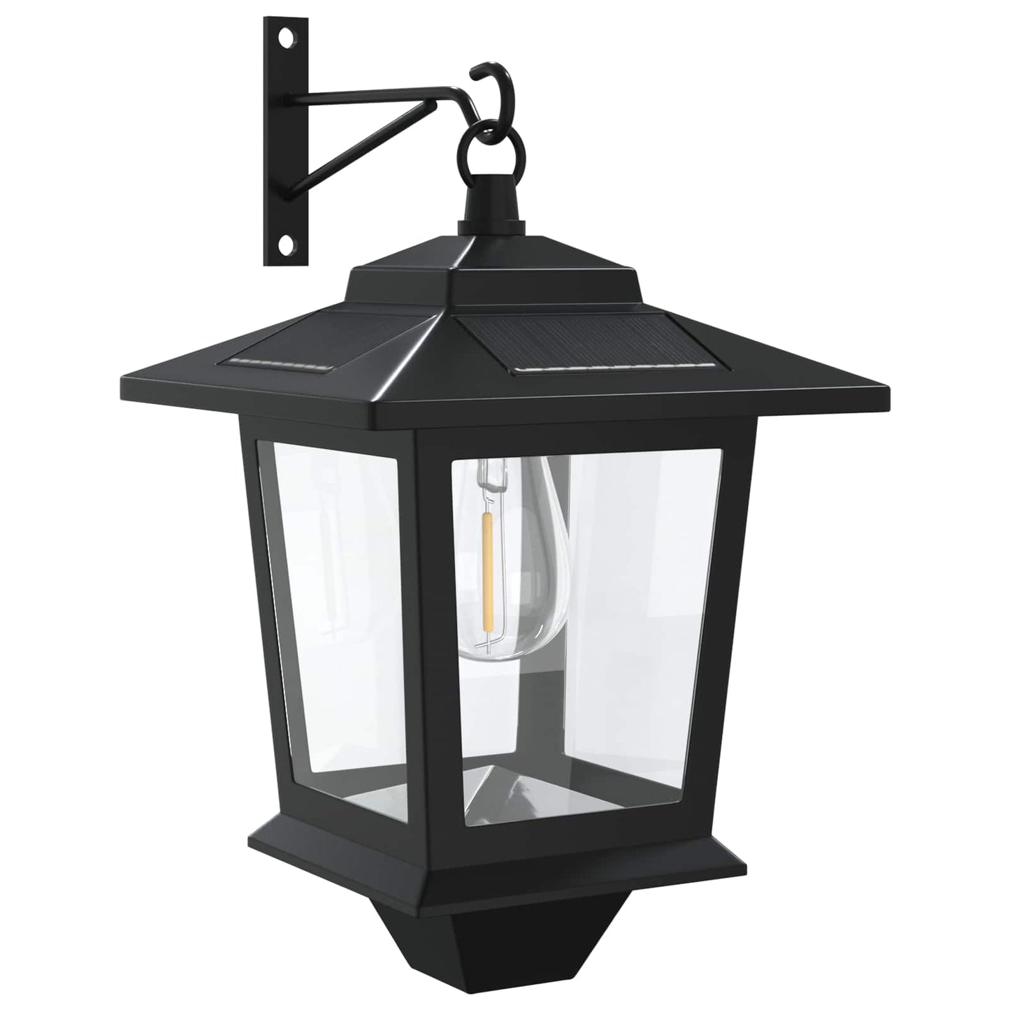 Wall Mount Lamp with LED Bulb 2 pcs Black 19 x 14 x 25 cm