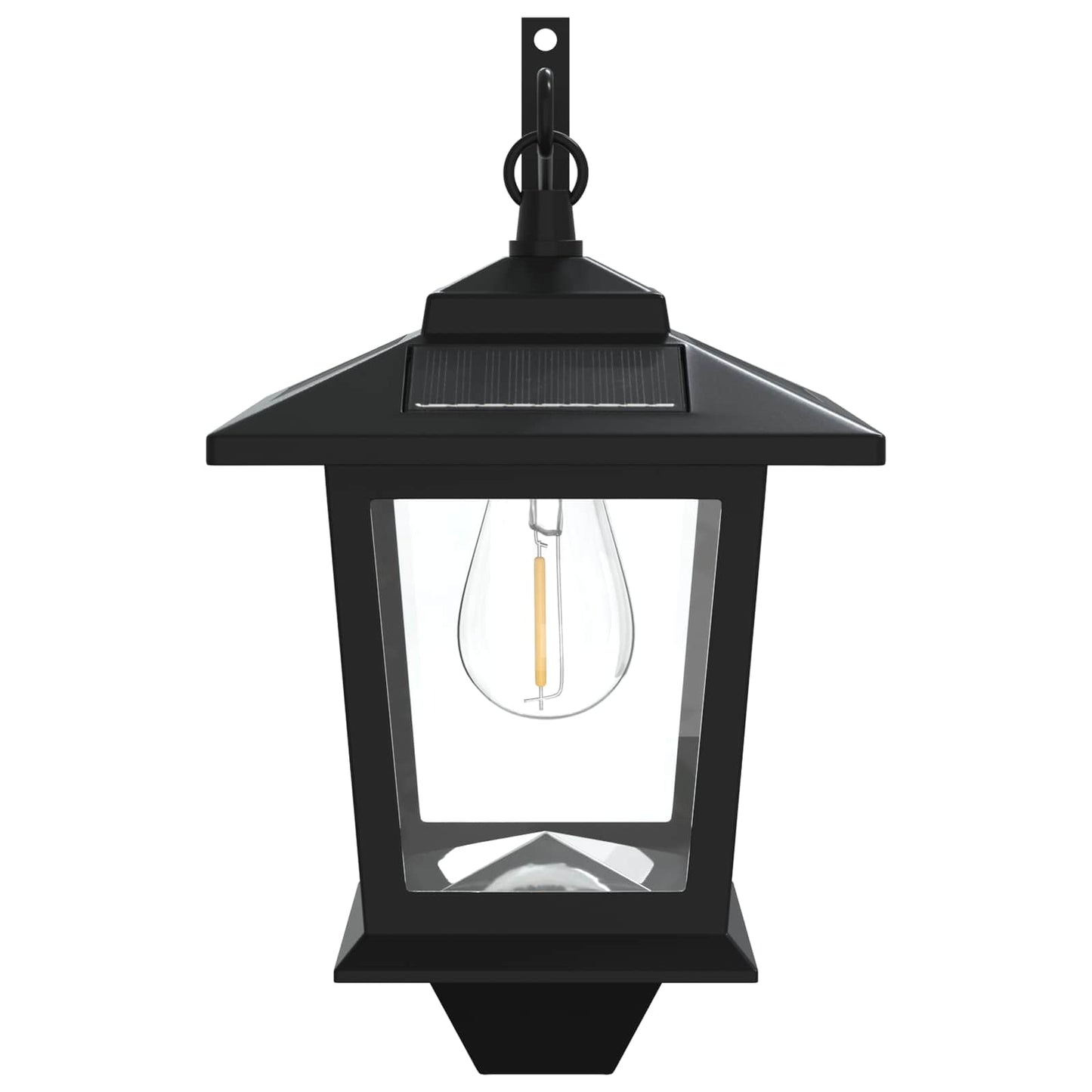 Wall Mount Lamp with LED Bulb 2 pcs Black 19 x 14 x 25 cm