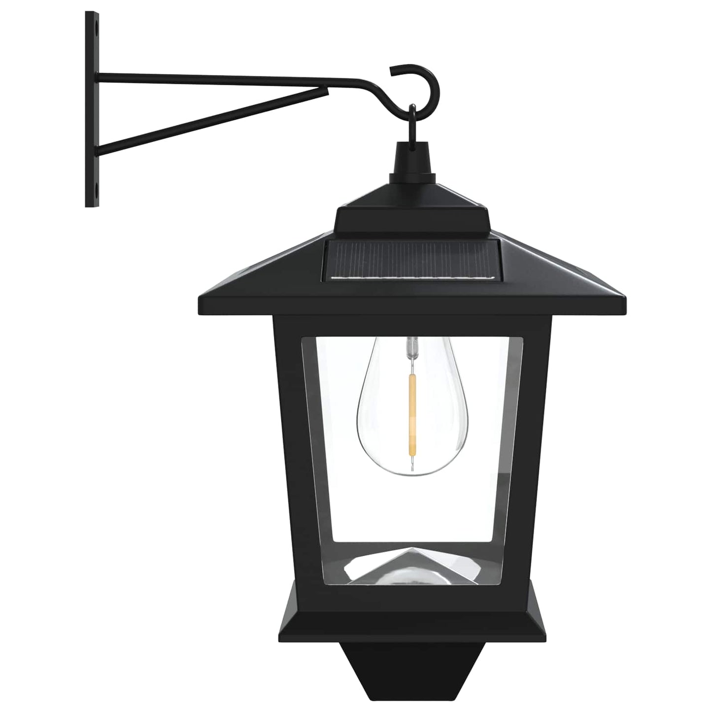 Wall Mount Lamp with LED Bulb 2 pcs Black 19 x 14 x 25 cm