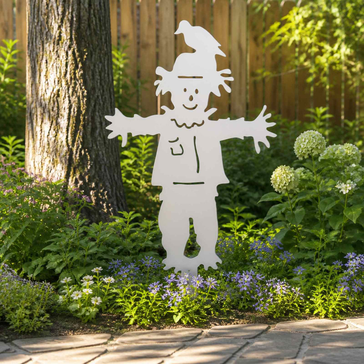 Garden Stake 75.5 x 44 cm Steel White