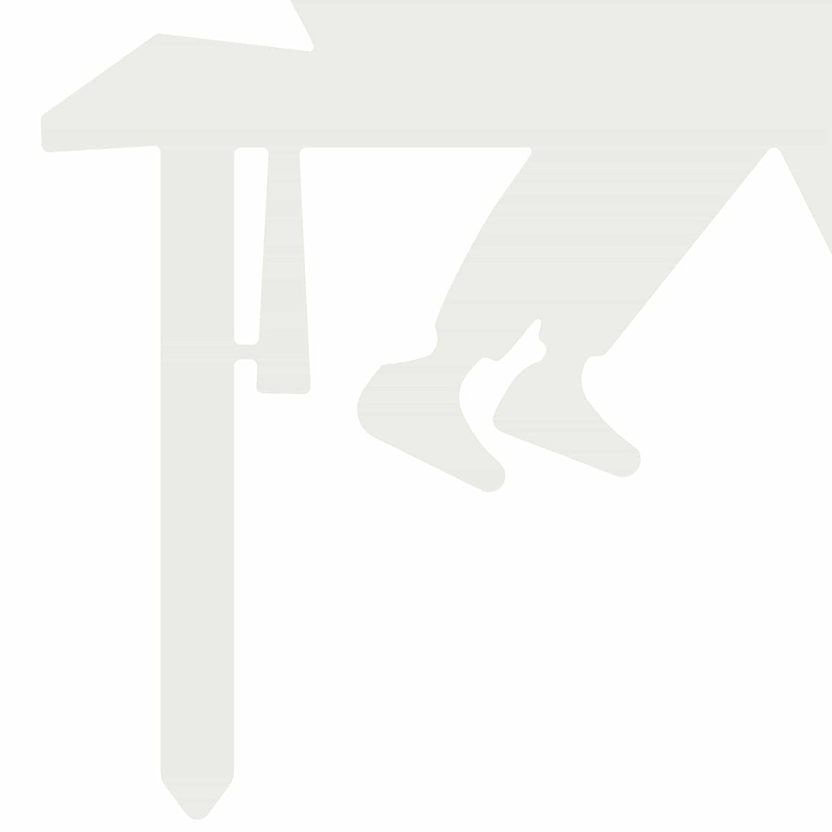 Garden Stake 36.5 x 29 cm Steel White