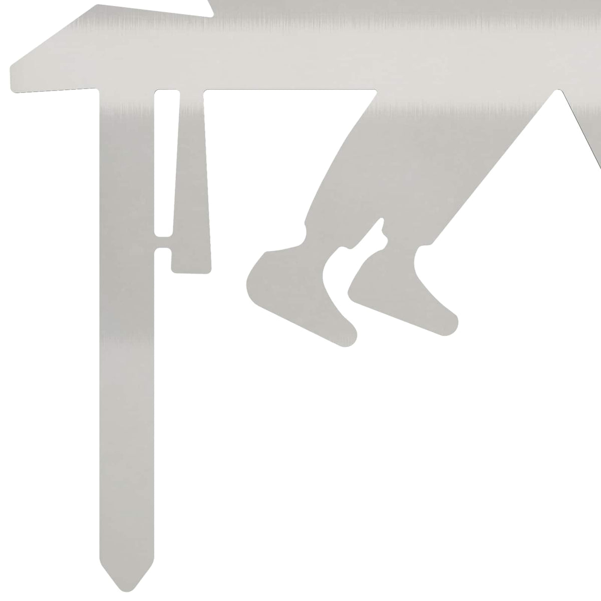 Garden Stake 36.5 x 29 cm Stainless Steel Silver