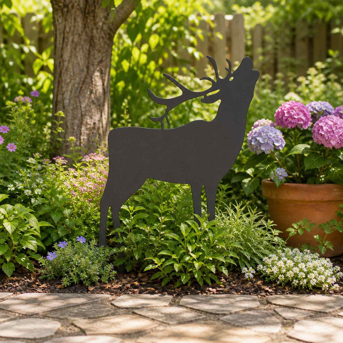Garden Stake 46 x 30 cm Steel Black