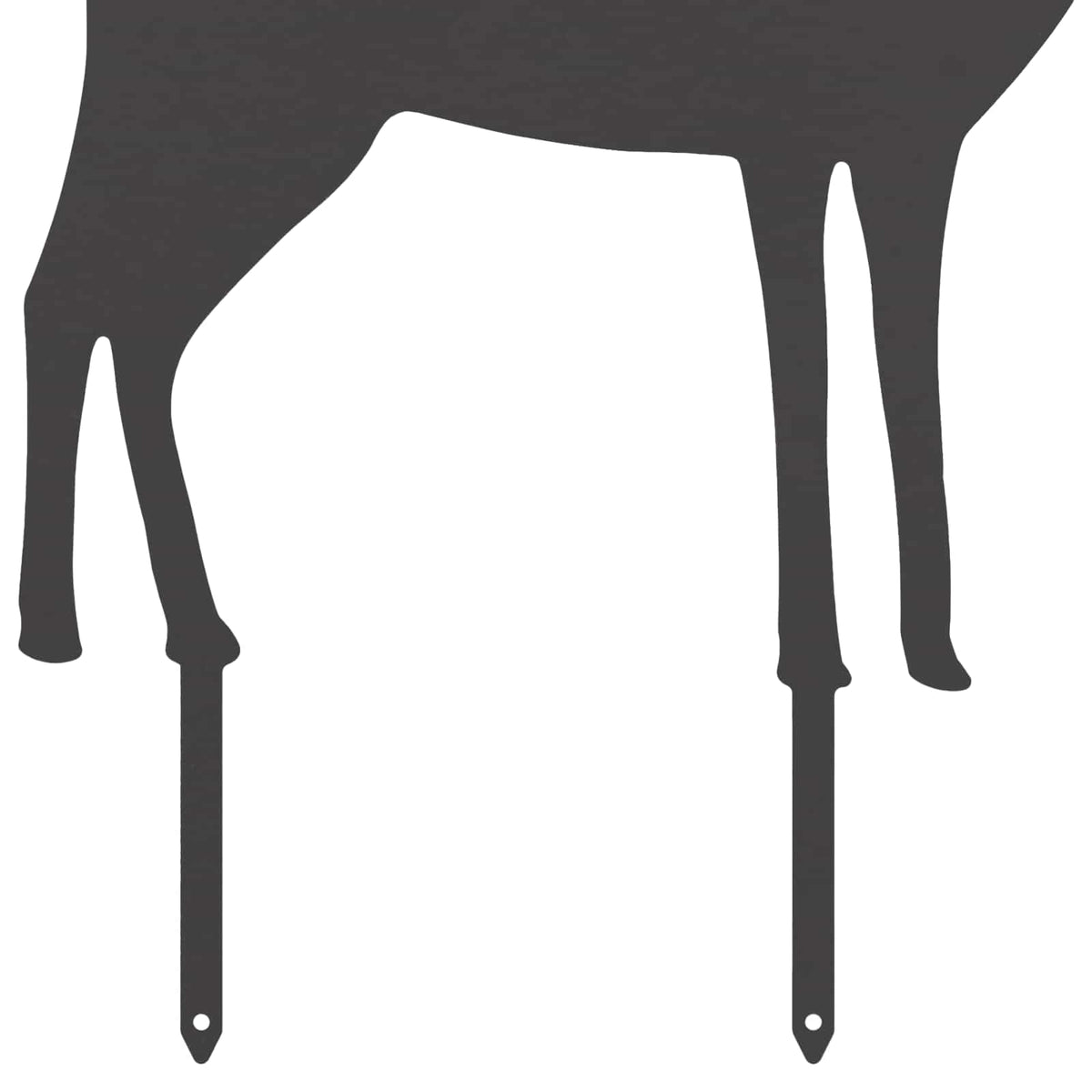 Garden Stake 46 x 30 cm Steel Black