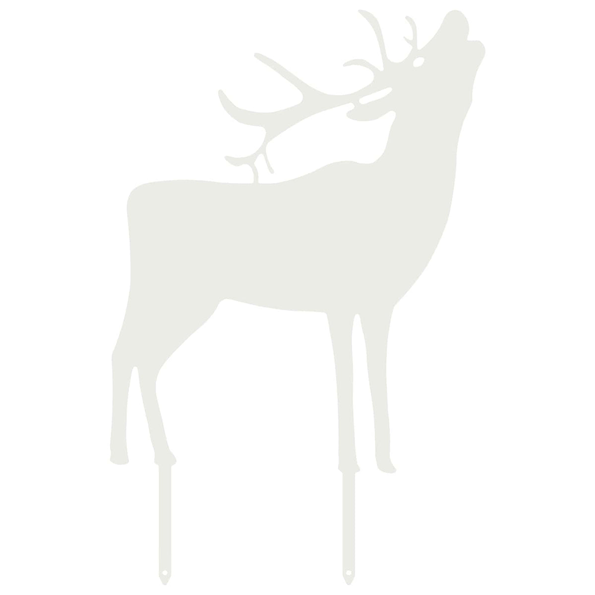 Garden Stake 46 x 30 cm Steel White
