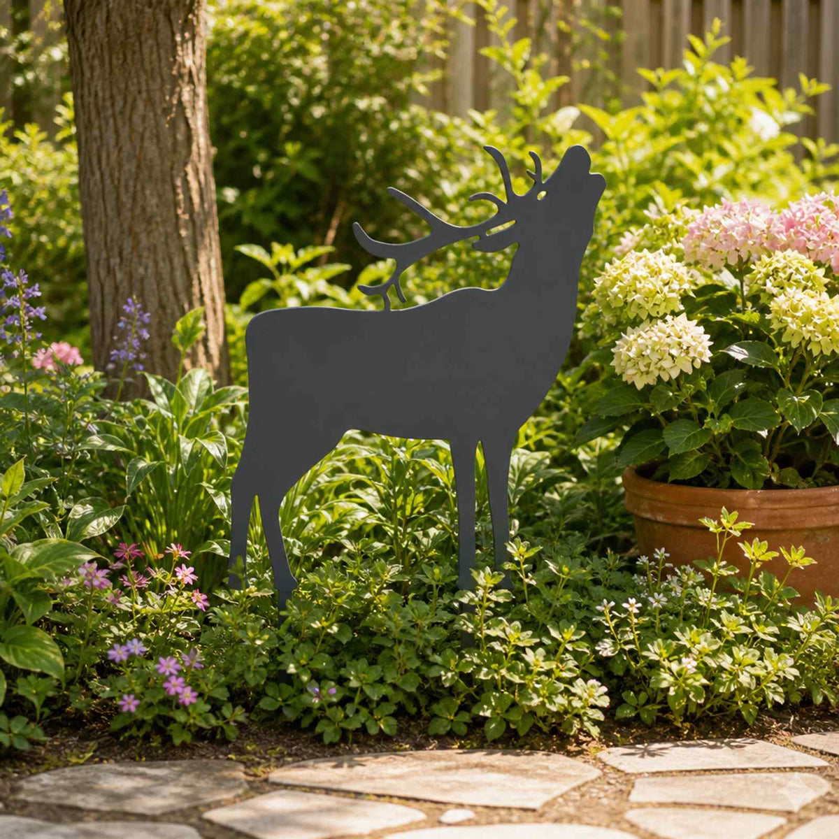 Garden Stake 46 x 30 cm Steel Anthracite
