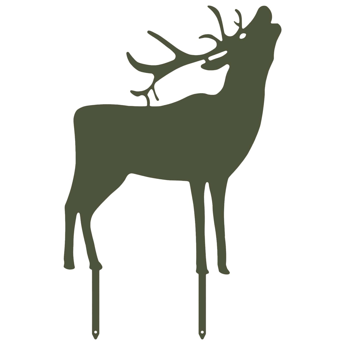 Garden Stake 46 x 30 cm Steel Olive Green