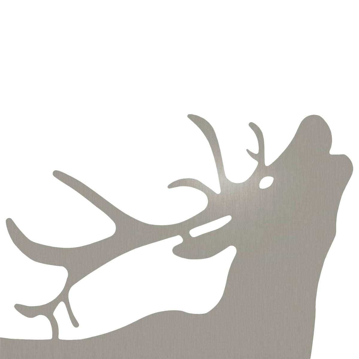 Garden Stake 46 x 30 cm Stainless Steel Silver