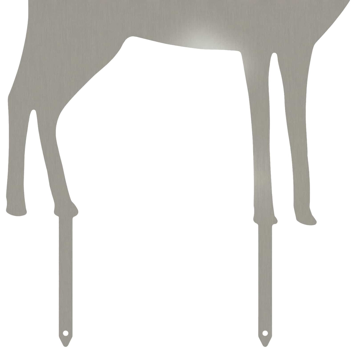 Garden Stake 46 x 30 cm Stainless Steel Silver