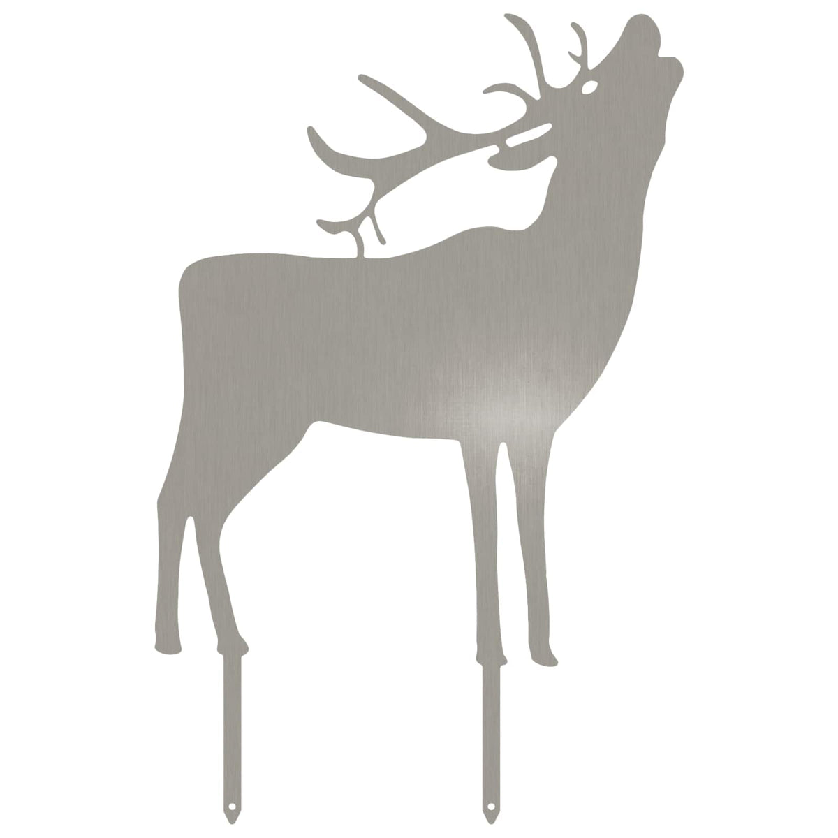 Garden Stake 46 x 30 cm Stainless Steel Silver