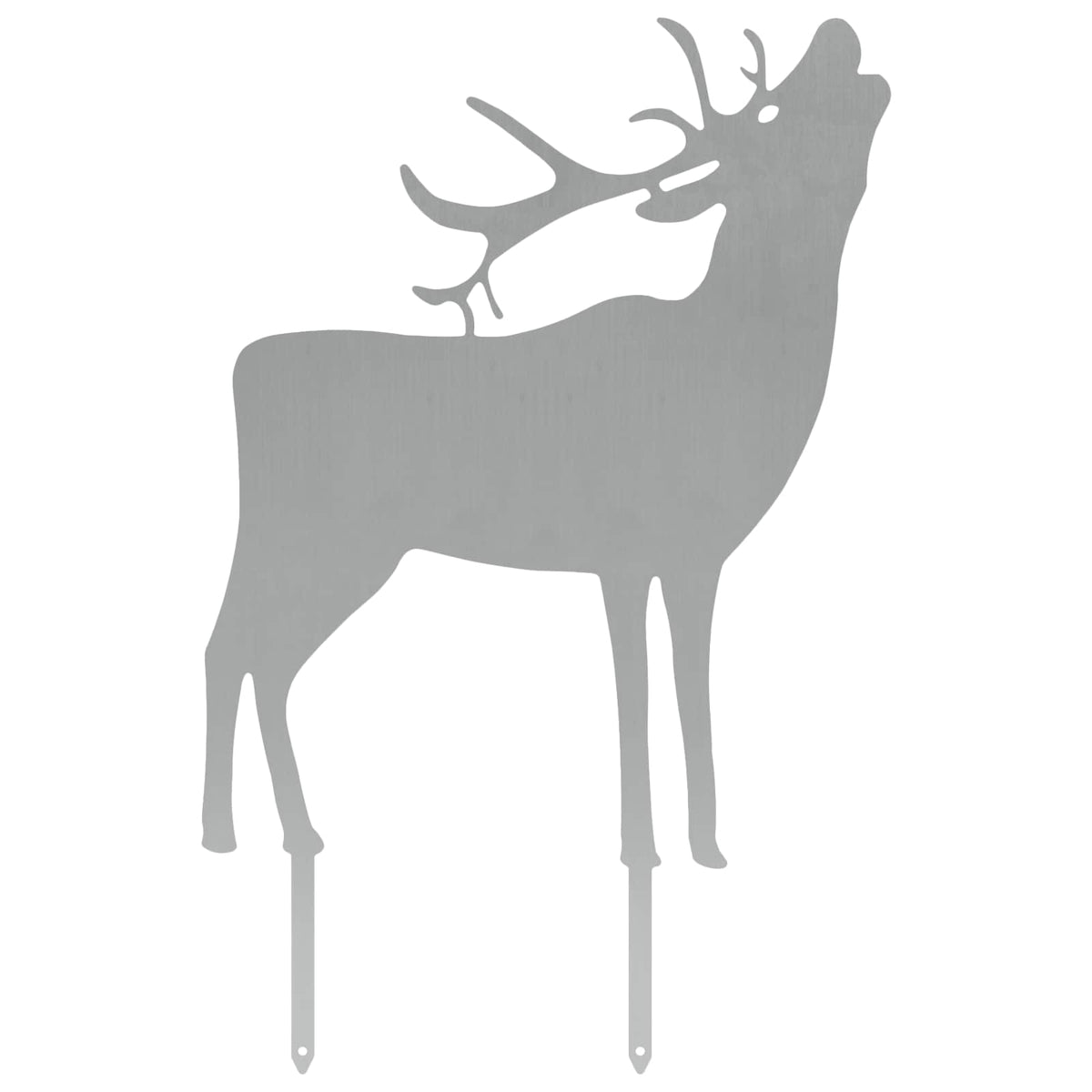 Garden Stake 46 x 30 cm Galvanised Steel Silver