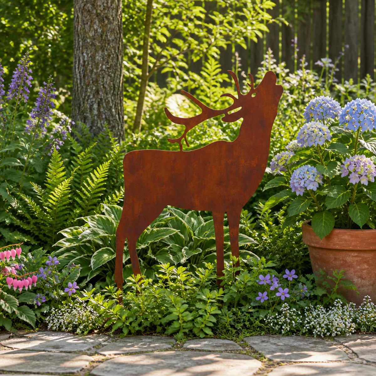 Garden Stake 46 x 30 cm Weathering Steel Rusty
