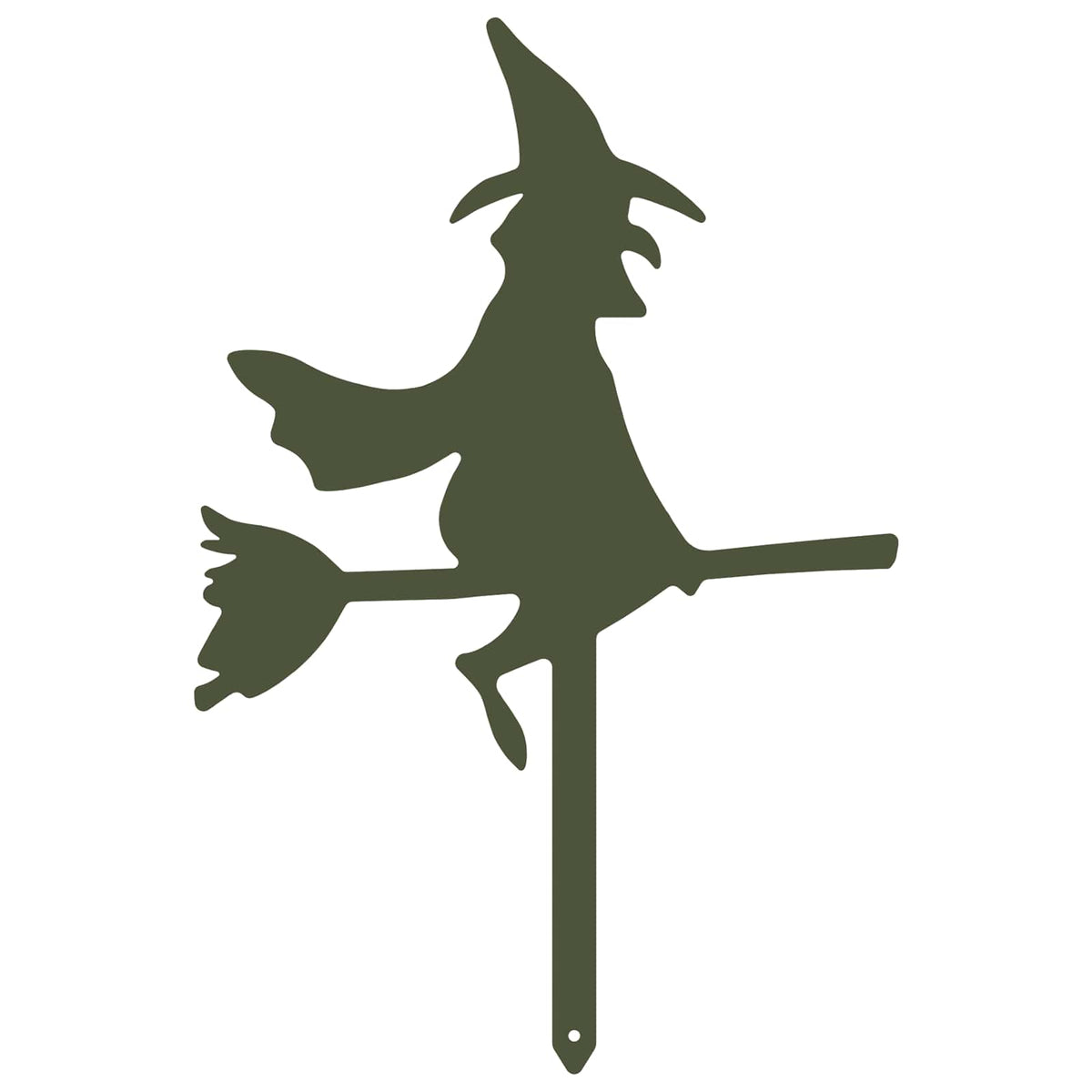 Garden Stake 36 x 24 cm Steel Olive Green