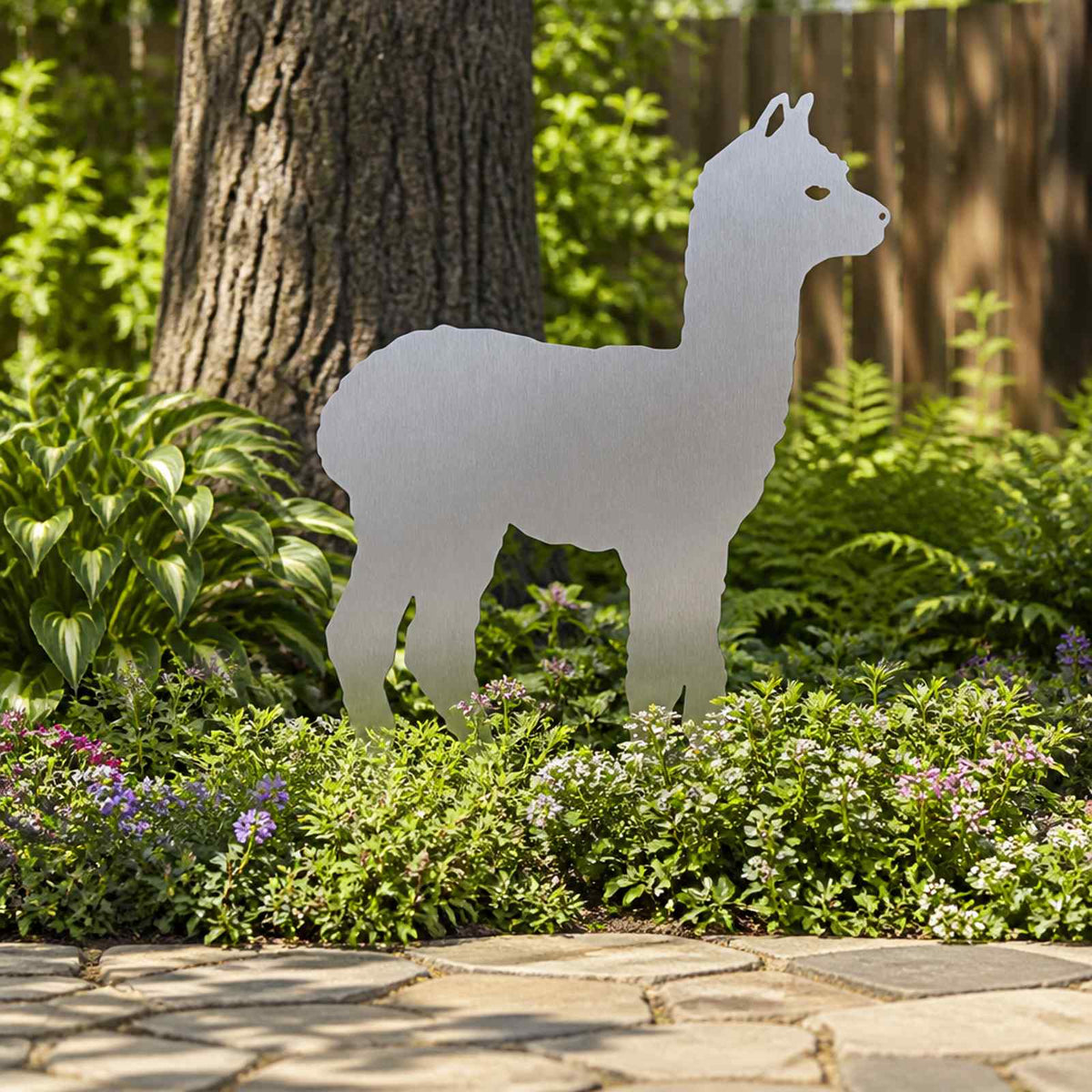 Garden Stake 47.5 x 32 cm Stainless Steel Silver