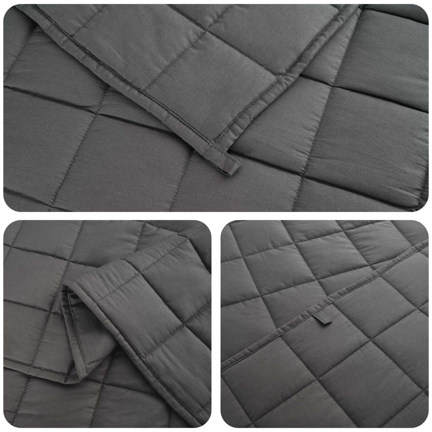 Weighted Blanket Anthracite 137 x 200 cm 6 kg 100% Cotton 205T