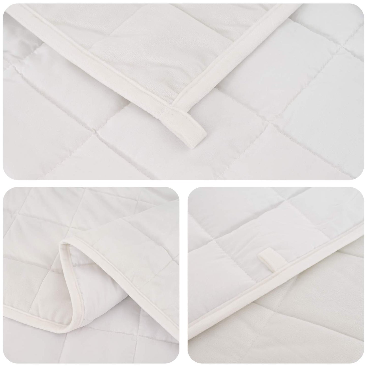 Weighted Blanket White 140 x 200 cm 6 kg 100% Cotton 205T