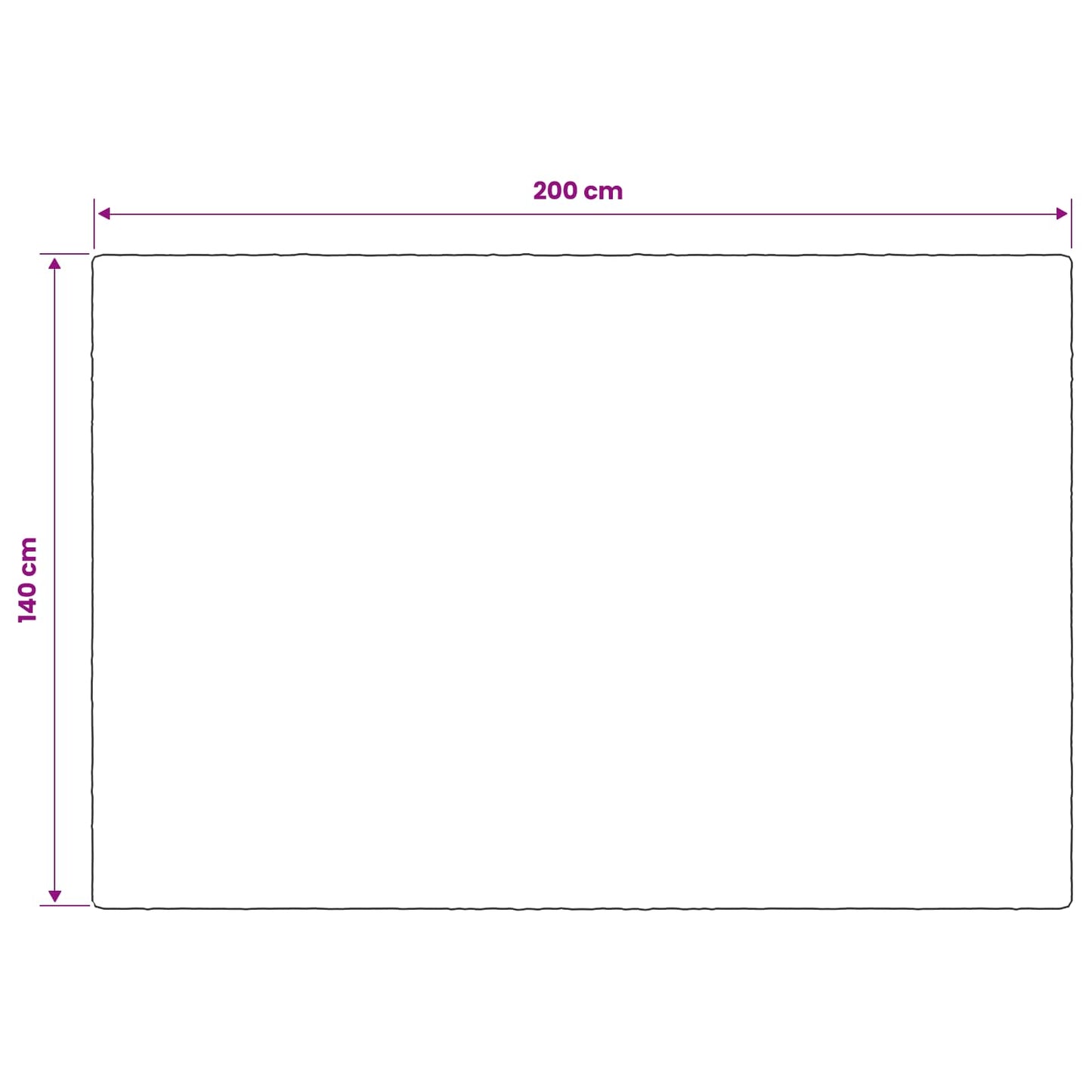 Weighted Blanket White 140 x 200 cm 6 kg 100% Cotton 205T
