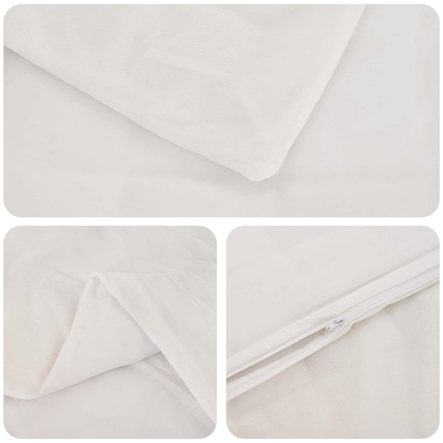 Weighted Blanket White 200 x 220 cm 9 kg 100% Cotton 205T