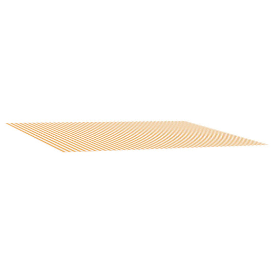 Awning Replacement Fabric Yellow and White 600 x 300 cm