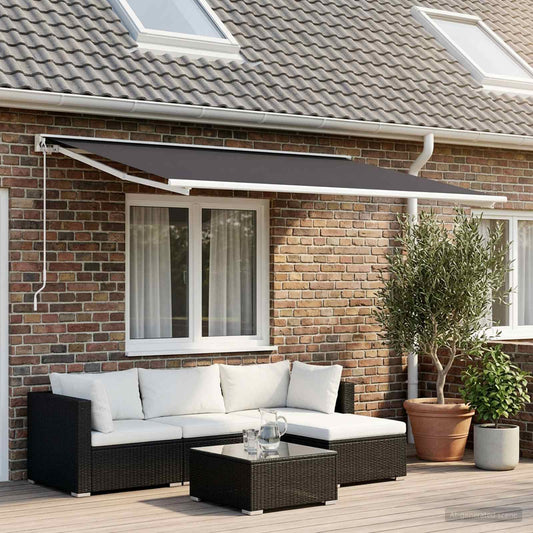 Awning Replacement Fabric Anthracite 350 x 200 cm Polyester