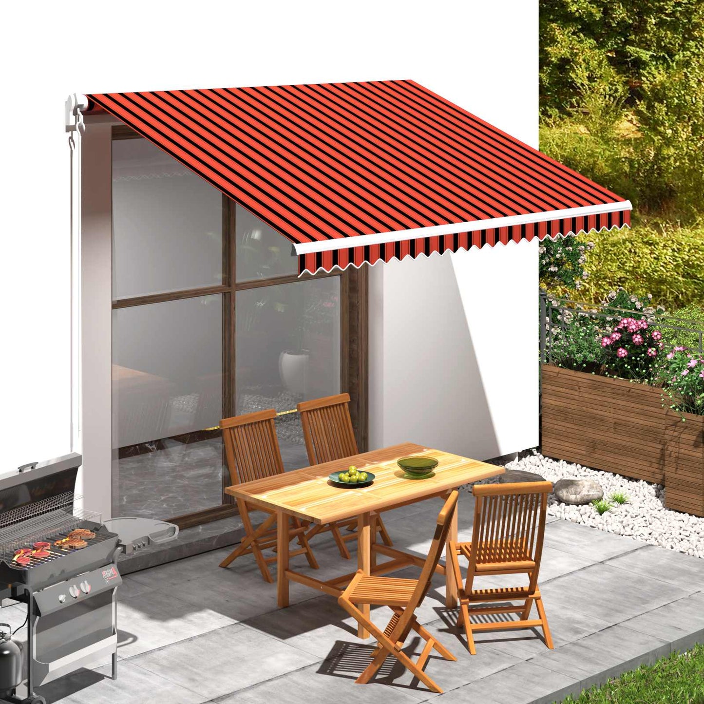 Awning Replacement Fabric Orange and Brown 350 x 250 cm