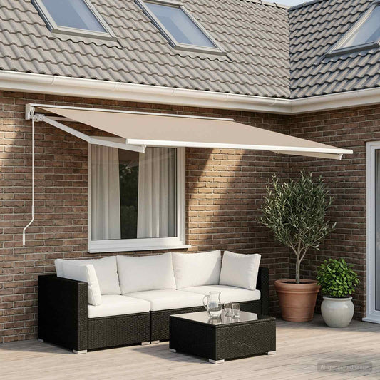 Awning Replacement Fabric Beige 450 x 300 cm Polyester