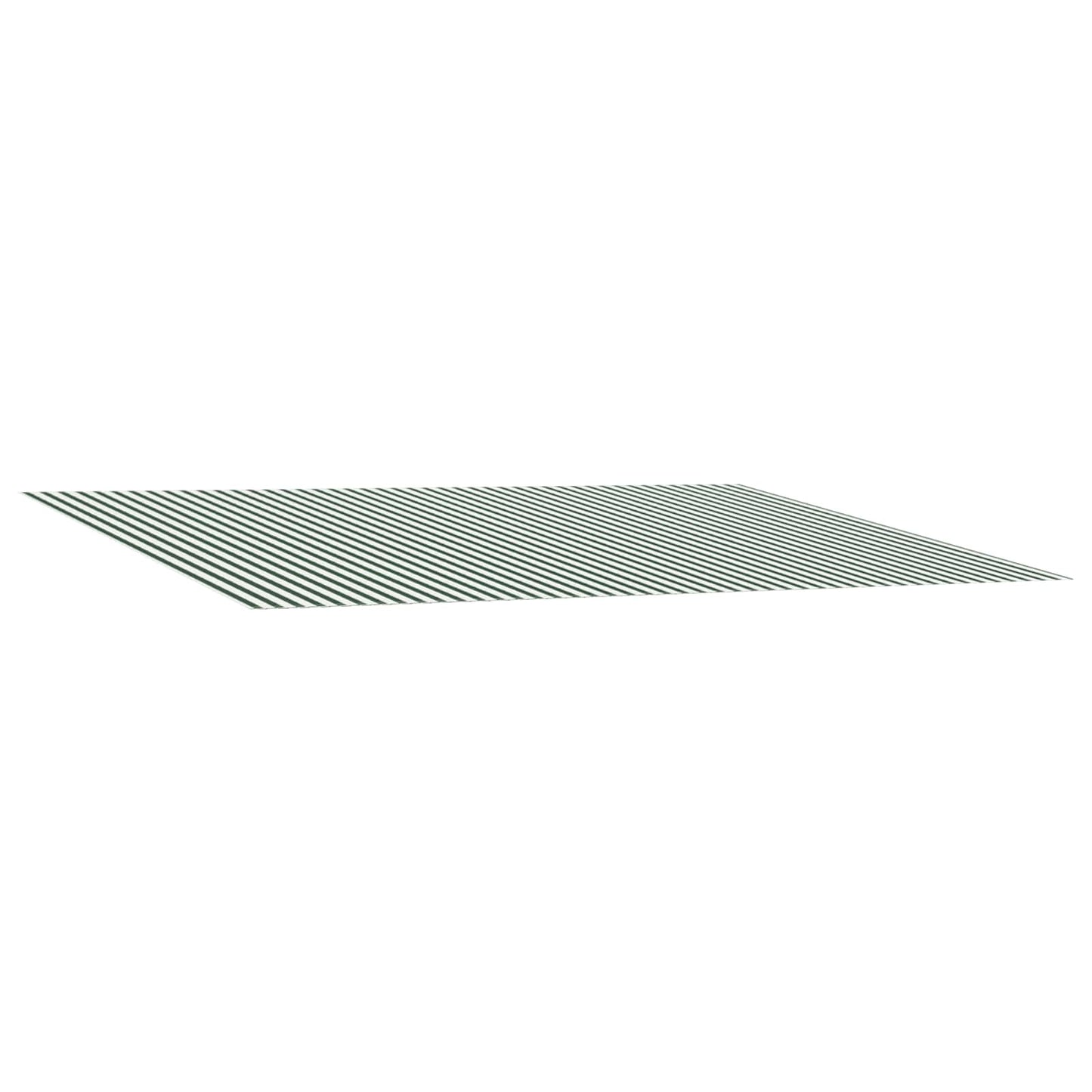 Awning Replacement Fabric Green and White 300 x 250 cm