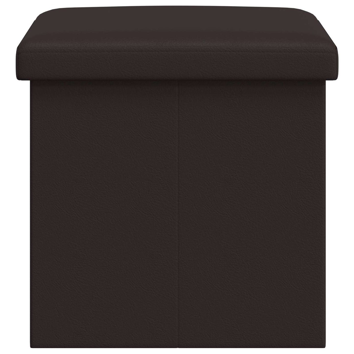 Foldable Storage Bench Brown 180 kg 80 L 77 x 38 x 38 cm PVC