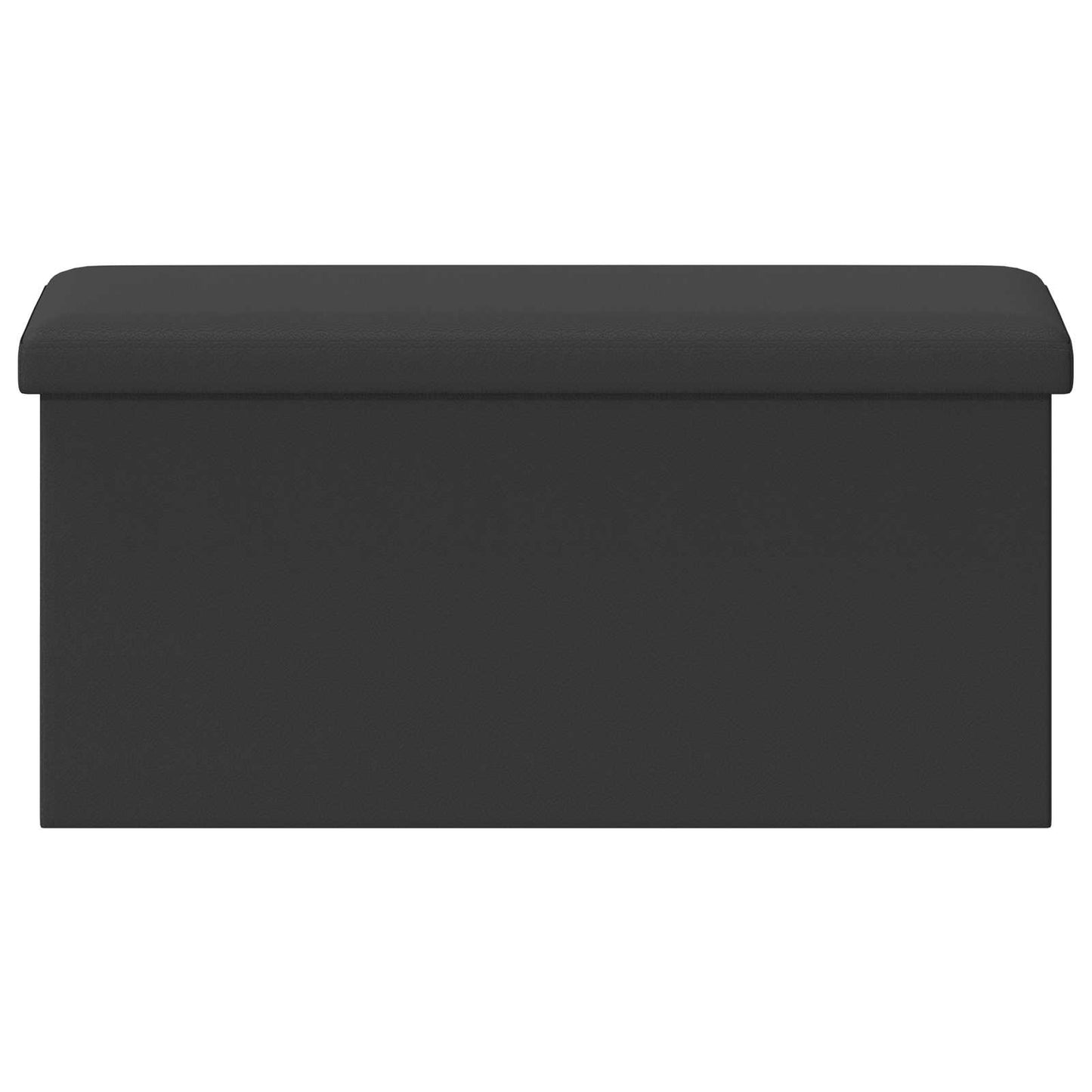 Foldable Storage Bench Grey 180 kg 80 L 77 x 38 x 38 cm PVC