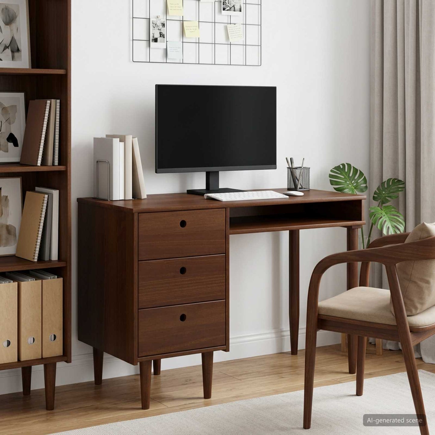 Desk BILBAO Dark Caramel 114 x 53 x 75 cm