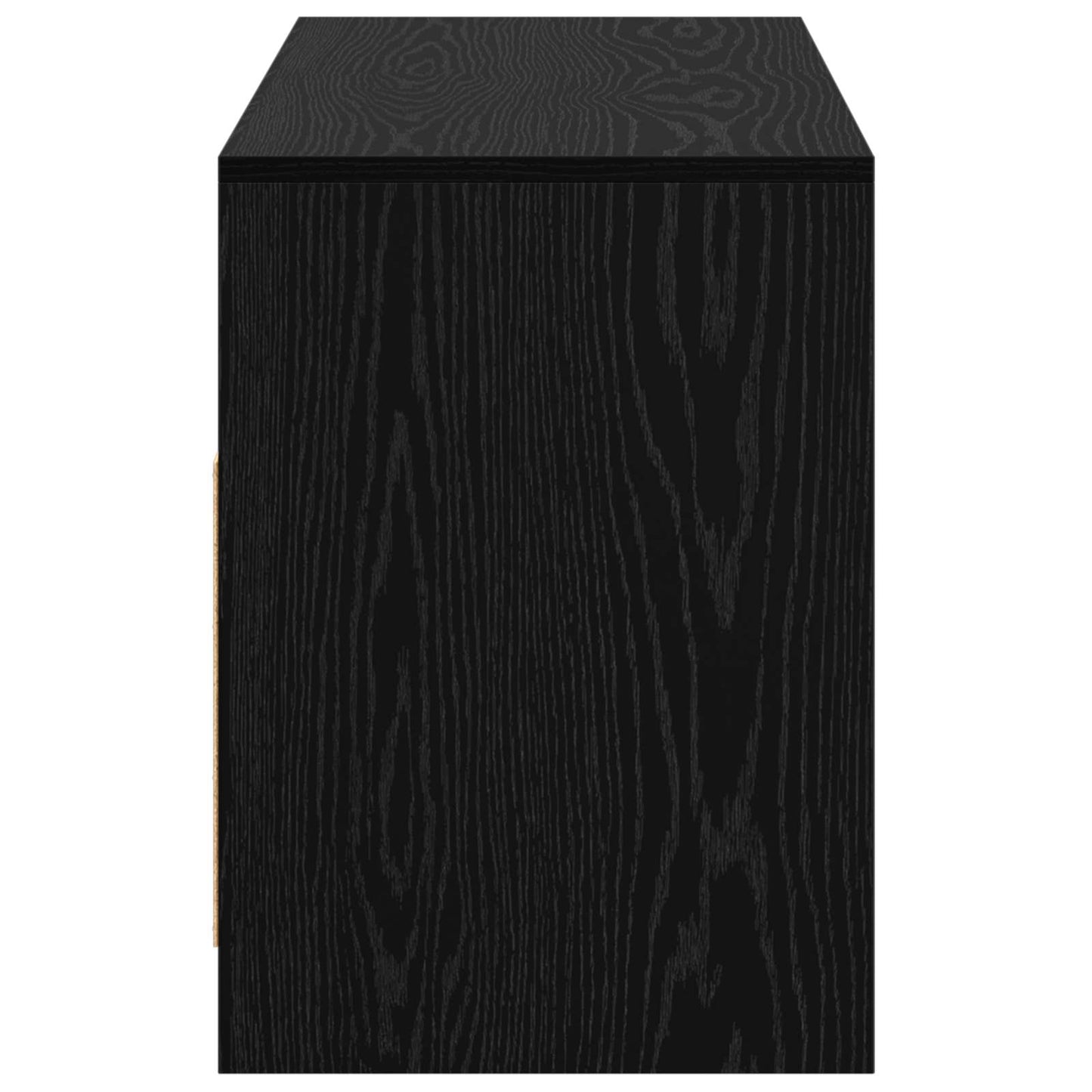TV Cabinet 102 x 37.5 x 52.5 cm Black Oak Engineered Wood