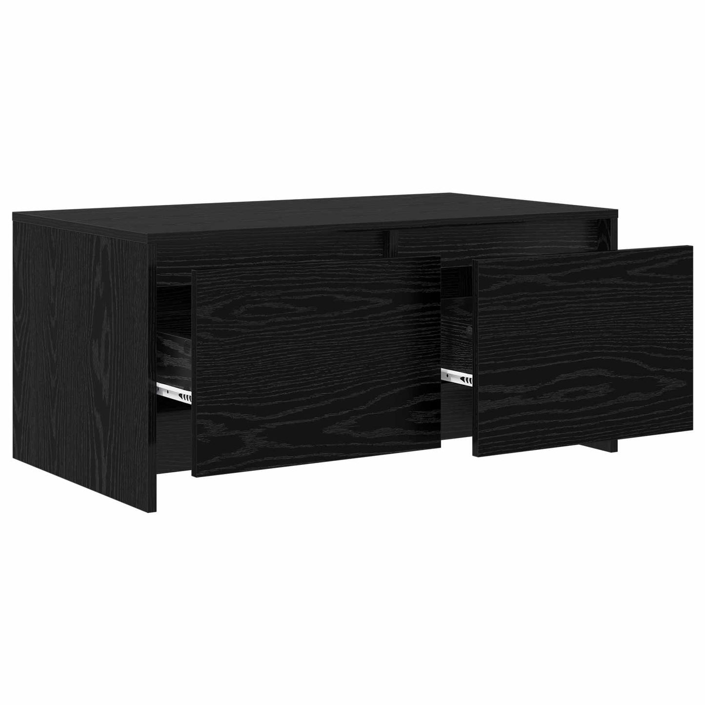 Coffee Table Black Oak 90 x 50 x 41.5 cm Engineered Wood