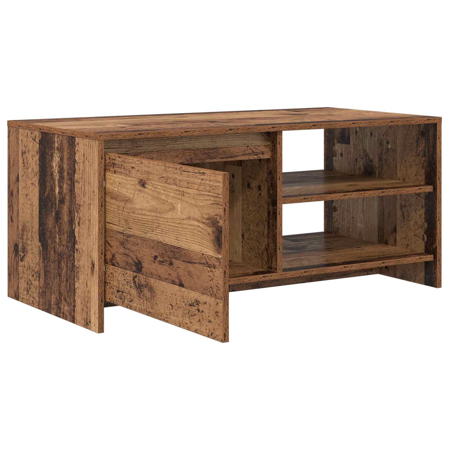 Coffee Table Oak Wood 102 x 50 x 45 cm Engineered Wood