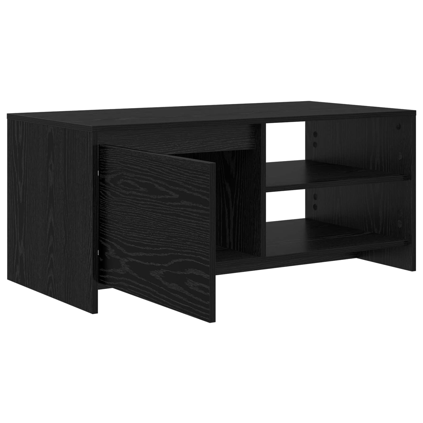 Coffee Table Black Oak 102 x 50 x 45 cm Engineered Wood