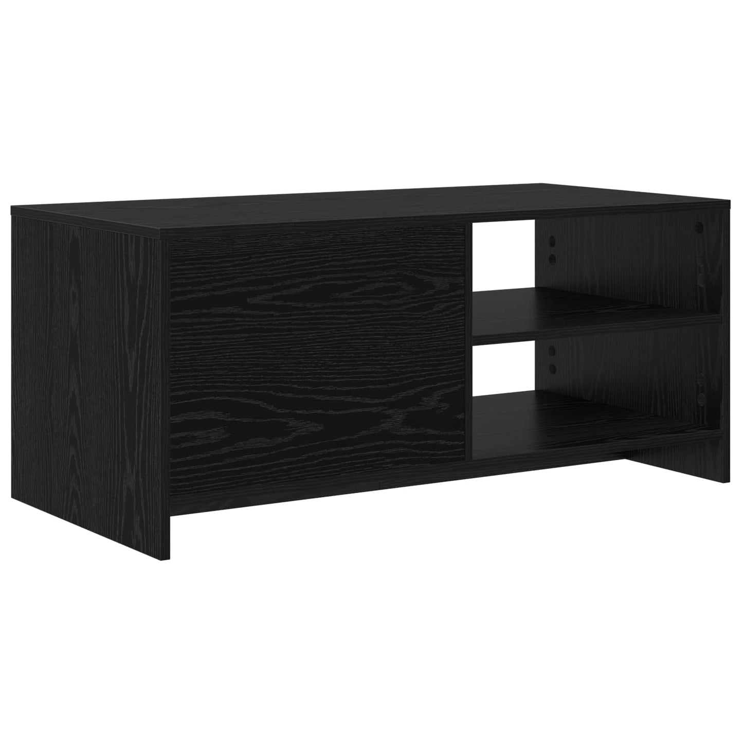 Coffee Table Black Oak 102 x 50 x 45 cm Engineered Wood