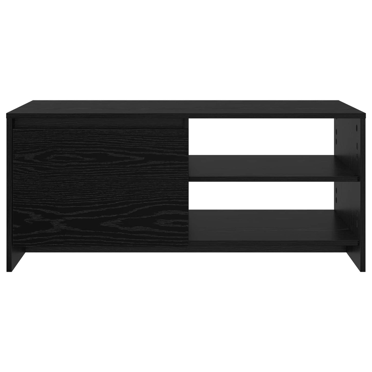 Coffee Table Black Oak 102 x 50 x 45 cm Engineered Wood