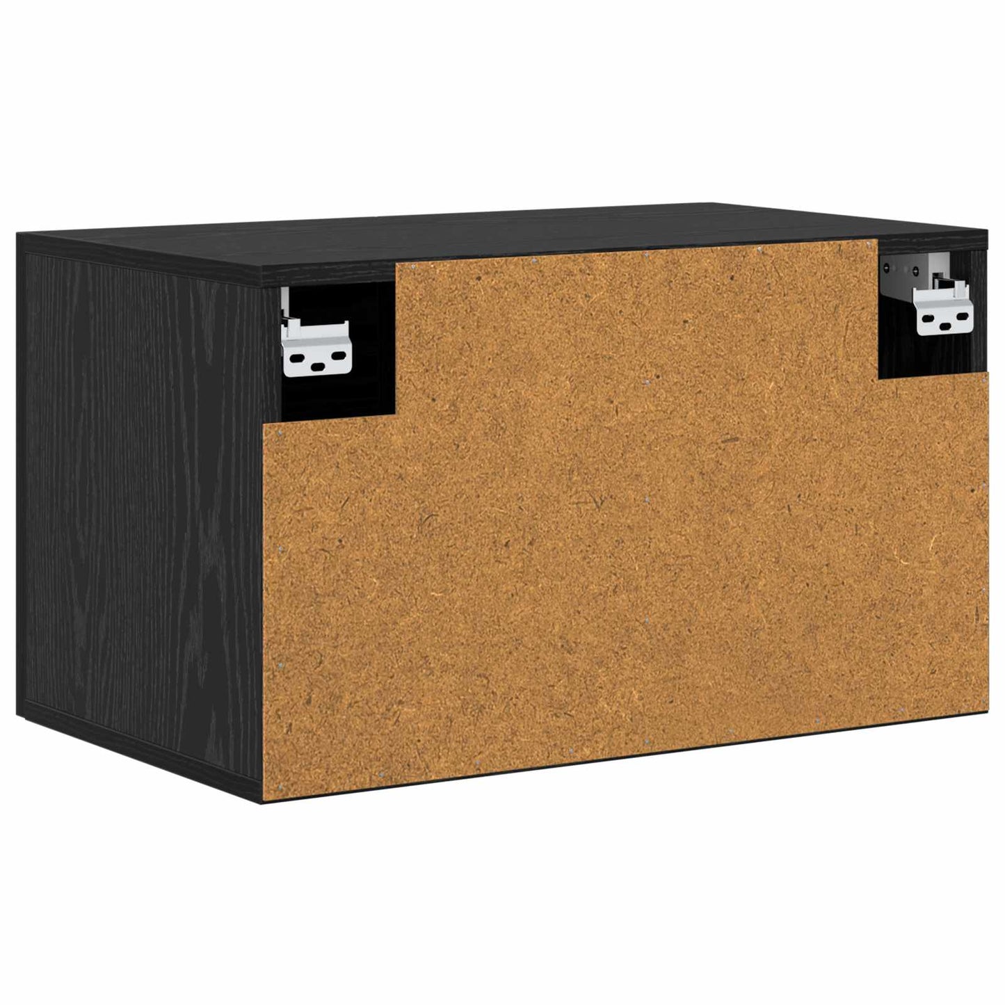 Wall Cabinet 60 x 36.5 x 35 cm Engineered Wood Black Oak