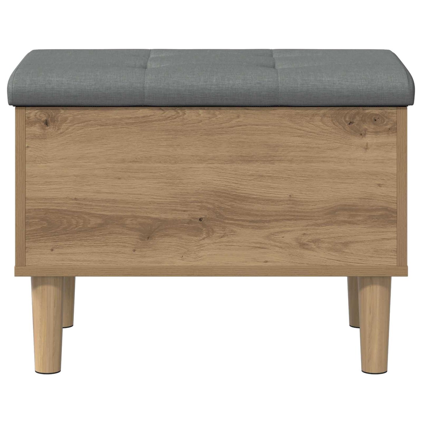 Storage Bench with Cushion Artisan Oak 62 x 42 x 46 cm