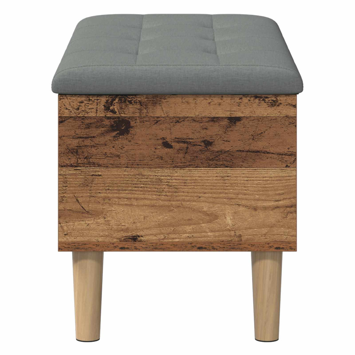 Storage Bench with Cushion Old Wood 82 x 42 x 46 cm