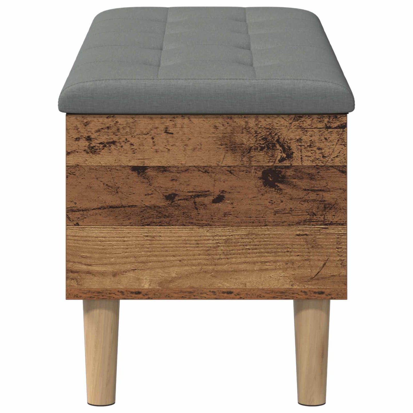 Storage Bench with Cushion Old Wood 102 x 42 x 46 cm