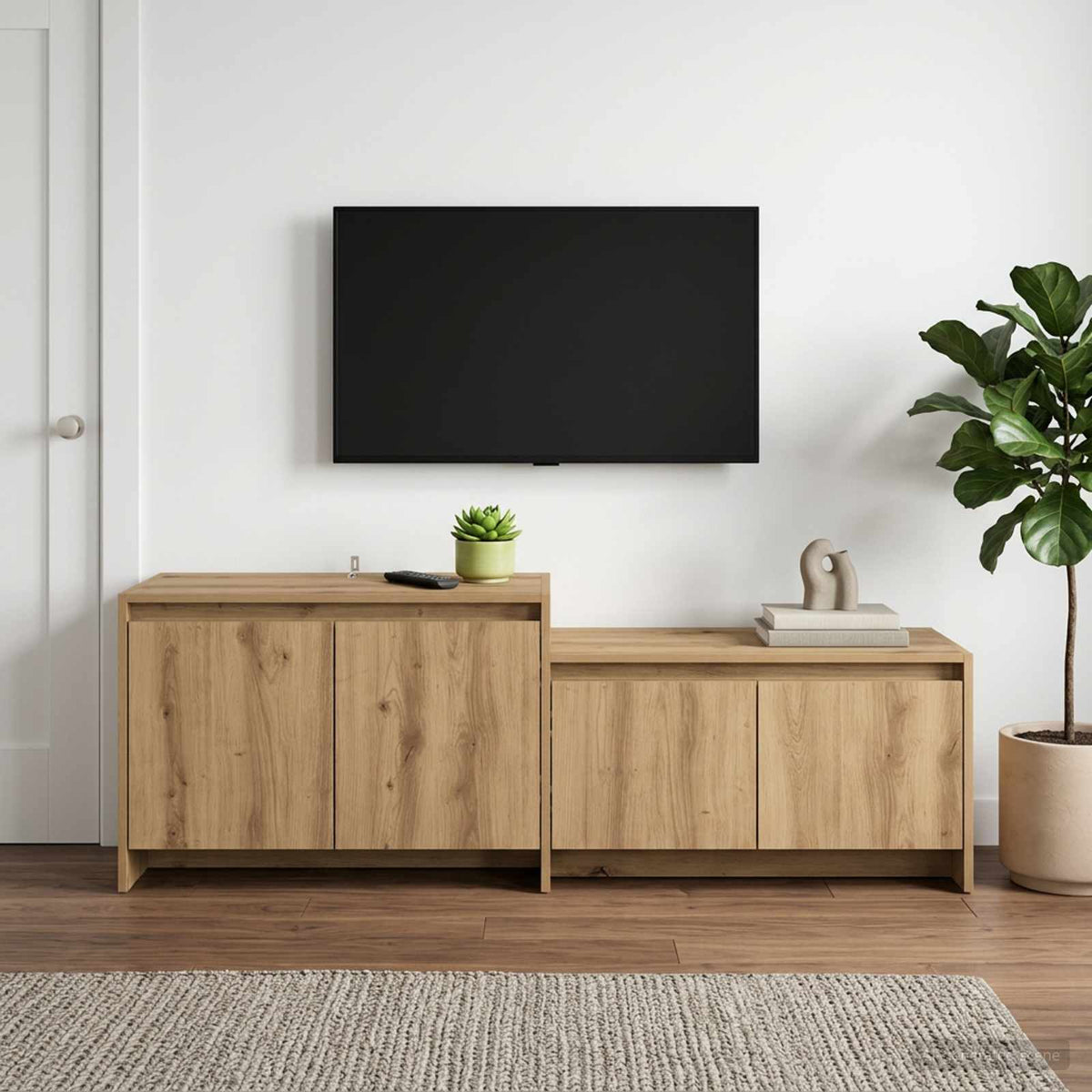 TV Cabinet 147 x 35 x 50 cm Artisan Oak Engineered Wood