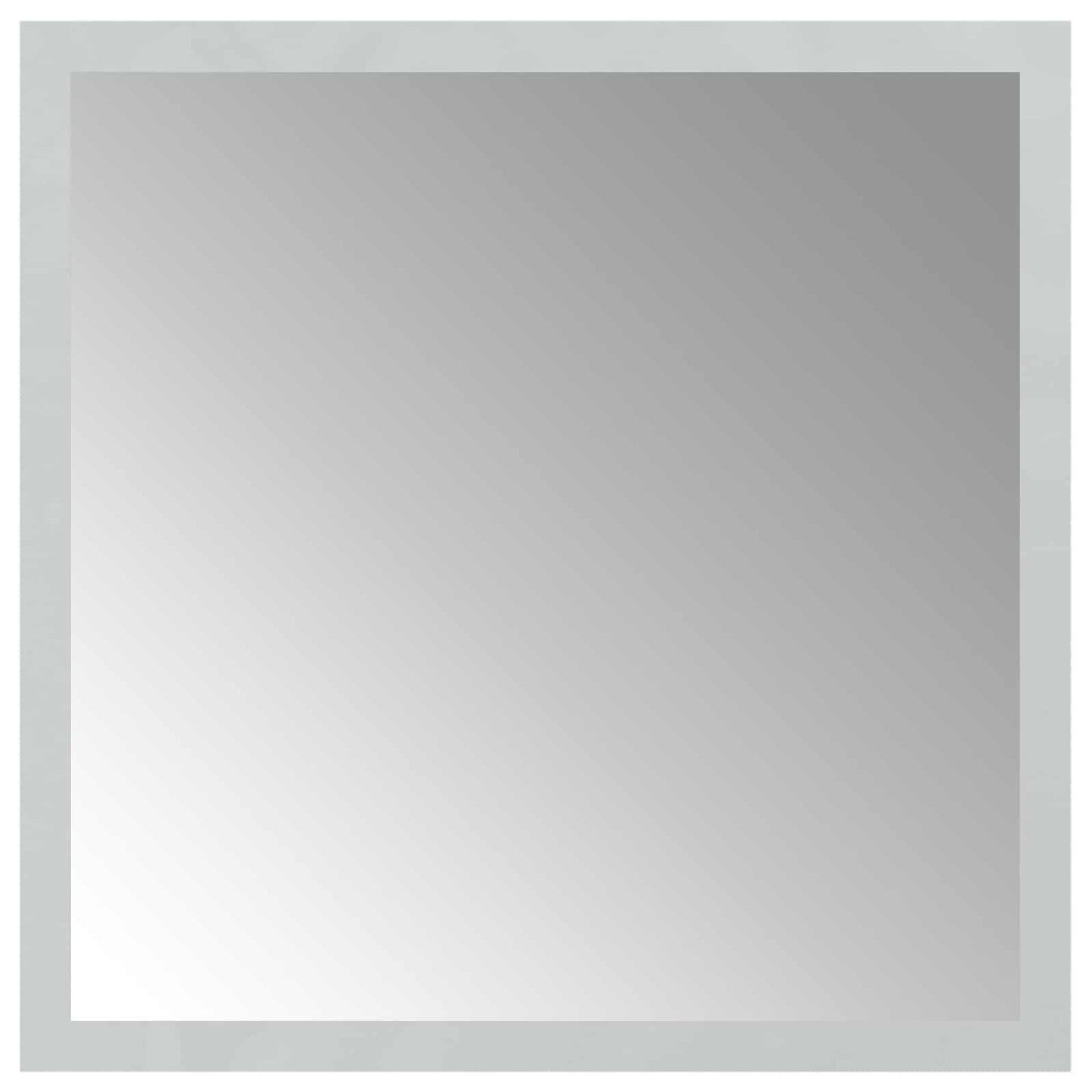 LED Bathroom Mirror Transparent 30 x 30 cm Tempered Glass