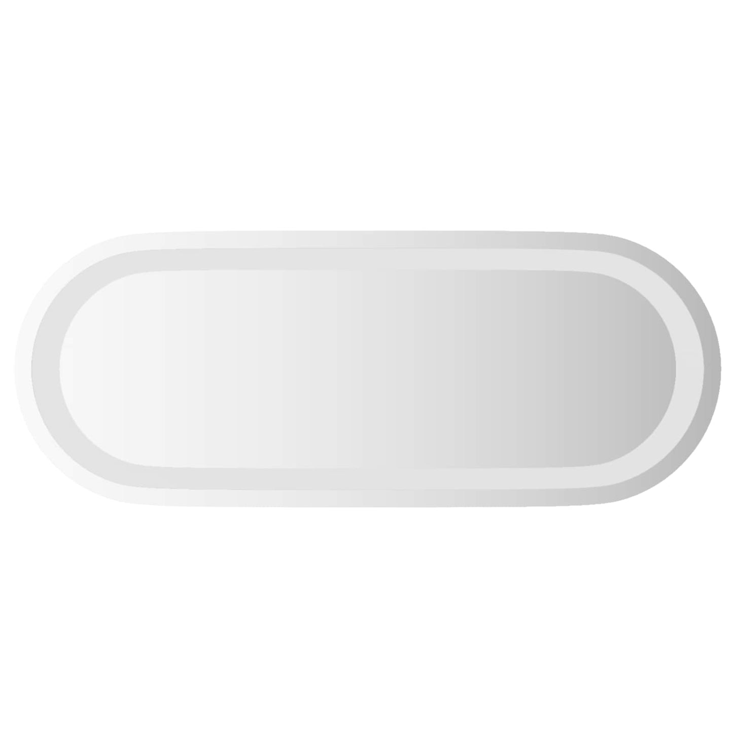 LED Bathroom Mirror Transparent 50 x 20 cm Tempered Glass