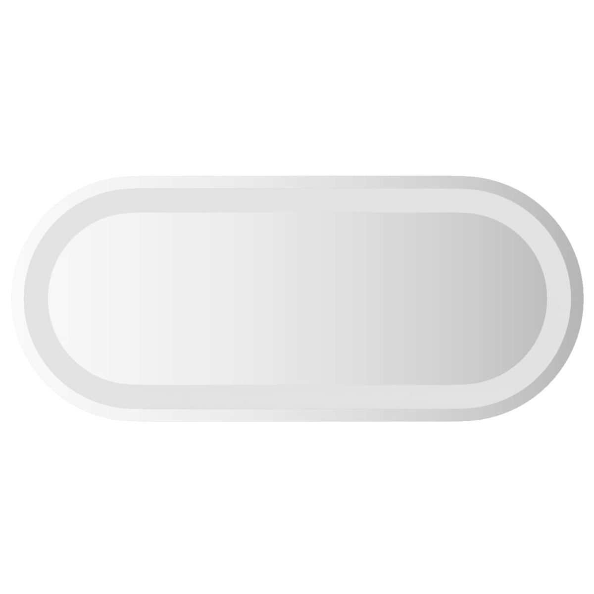 LED Bathroom Mirror Transparent 60 x 25 cm Tempered Glass