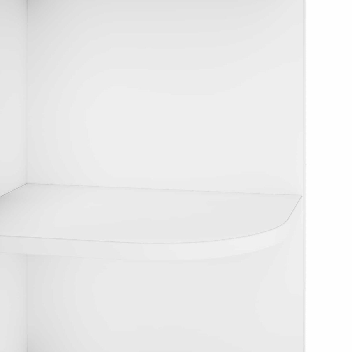 Corner Shelf 4-Tier 31.5 x 31 x 130 cm Engineered Wood White
