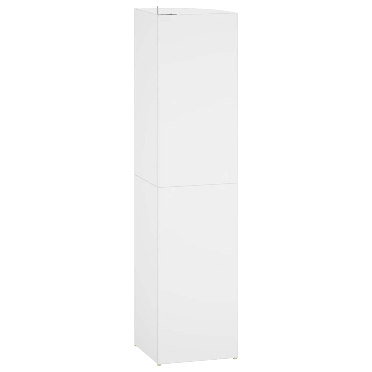 Corner Shelf 4-Tier 31.5 x 31 x 130 cm Engineered Wood White