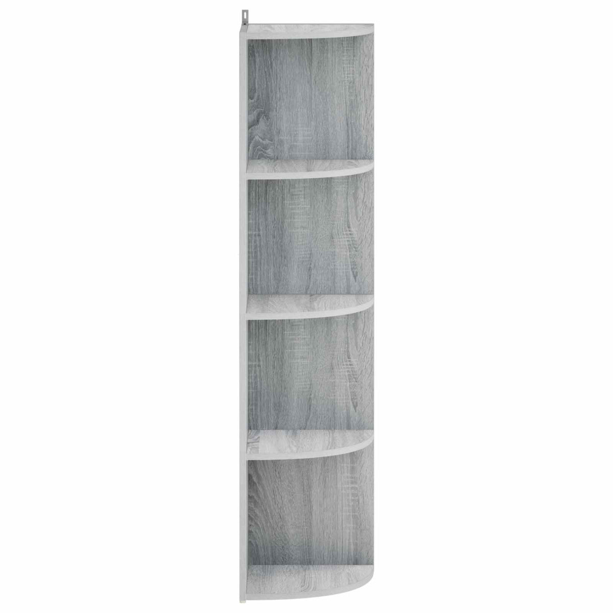 Corner Shelf 4-Tier 31.5 x 31 x 130 cm Engineered Wood