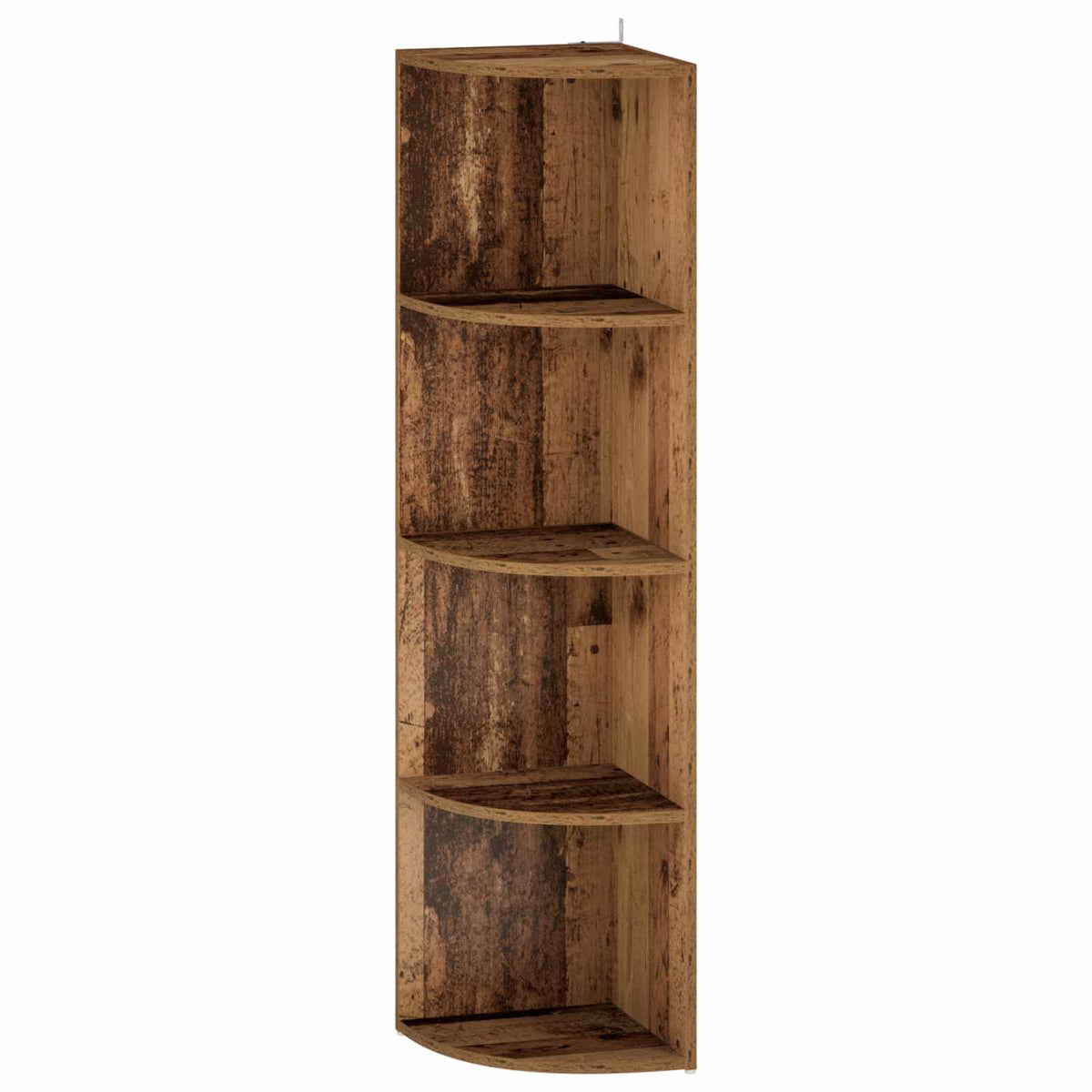 Corner Shelf 4-Tier 31.5 x 31 x 130 cm Engineered Wood Old Wood